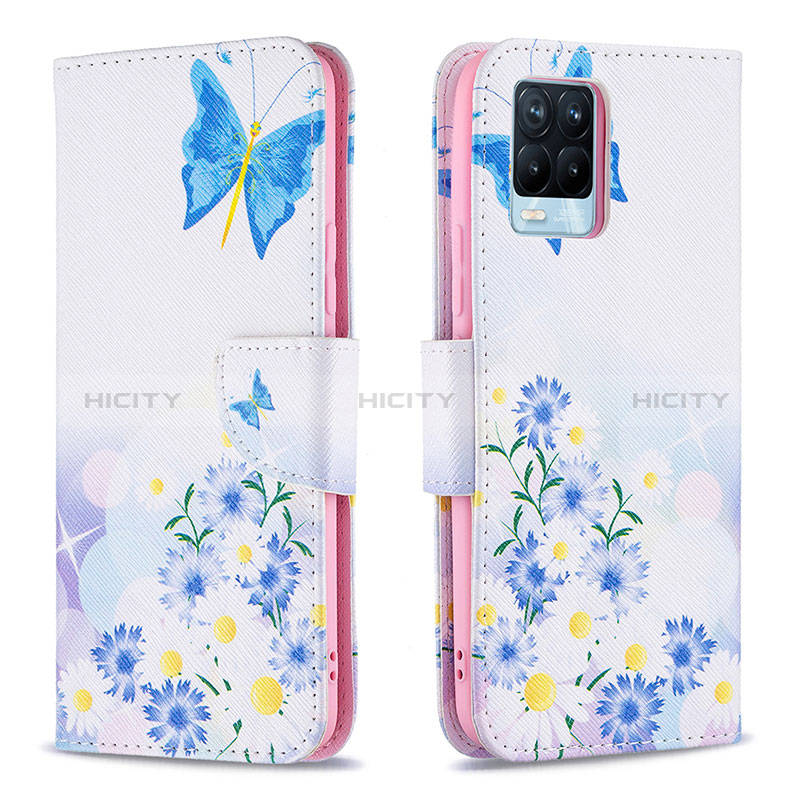 Coque Portefeuille Motif Fantaisie Livre Cuir Etui Clapet B01F pour Realme 8 Pro Plus