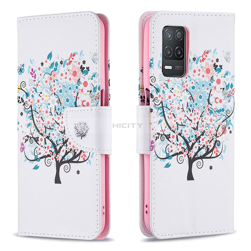 Coque Portefeuille Motif Fantaisie Livre Cuir Etui Clapet B01F pour Realme 8s 5G Plus