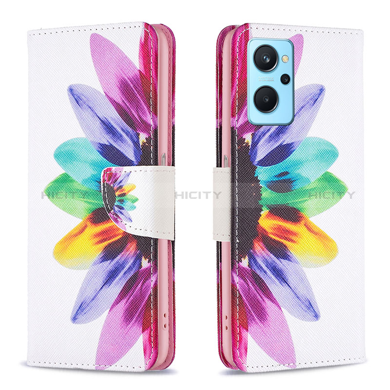 Coque Portefeuille Motif Fantaisie Livre Cuir Etui Clapet B01F pour Realme 9i 4G Mixte Plus