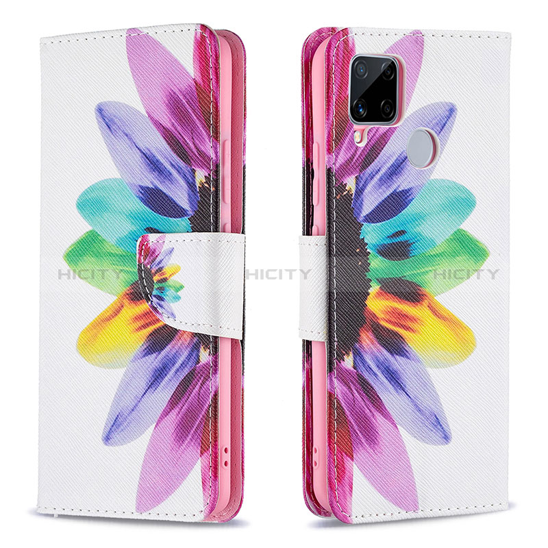 Coque Portefeuille Motif Fantaisie Livre Cuir Etui Clapet B01F pour Realme C25 Plus