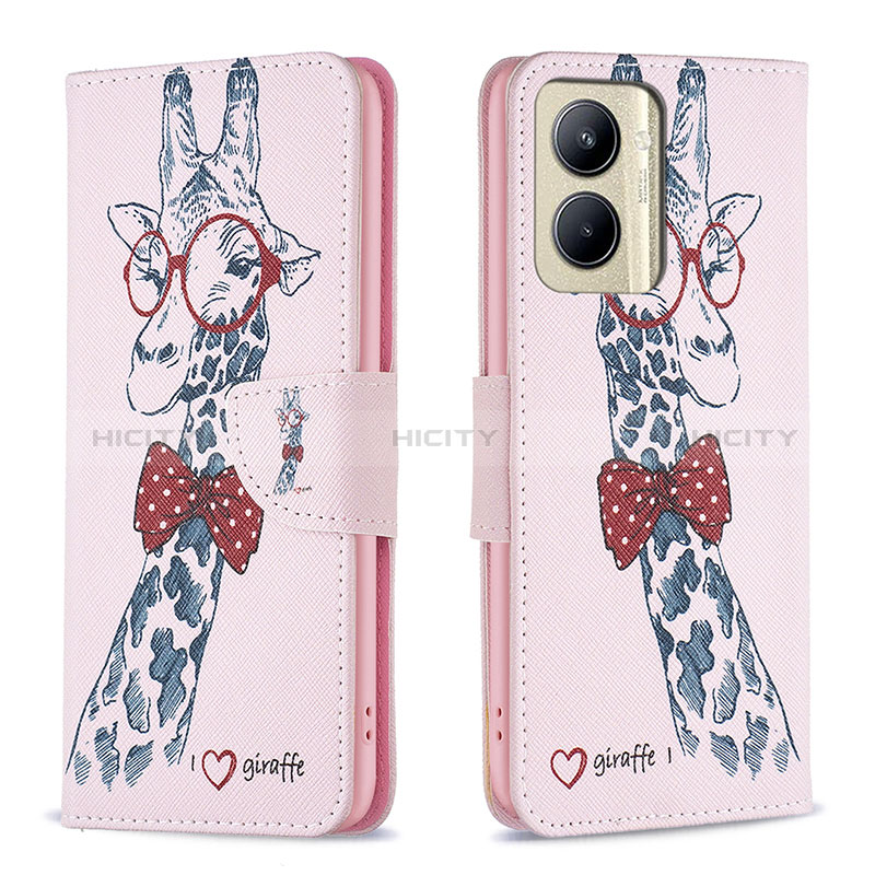 Coque Portefeuille Motif Fantaisie Livre Cuir Etui Clapet B01F pour Realme C33 (2023) Plus