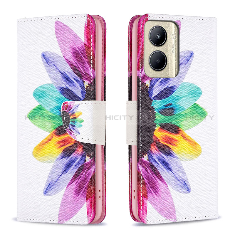 Coque Portefeuille Motif Fantaisie Livre Cuir Etui Clapet B01F pour Realme C33 (2023) Plus