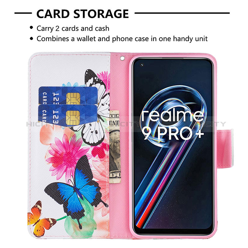 Coque Portefeuille Motif Fantaisie Livre Cuir Etui Clapet B01F pour Realme Narzo 50 Pro 5G Plus