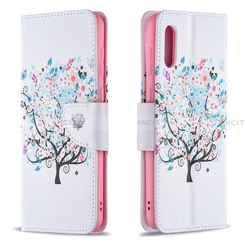 Coque Portefeuille Motif Fantaisie Livre Cuir Etui Clapet B01F pour Samsung Galaxy A02 Plus