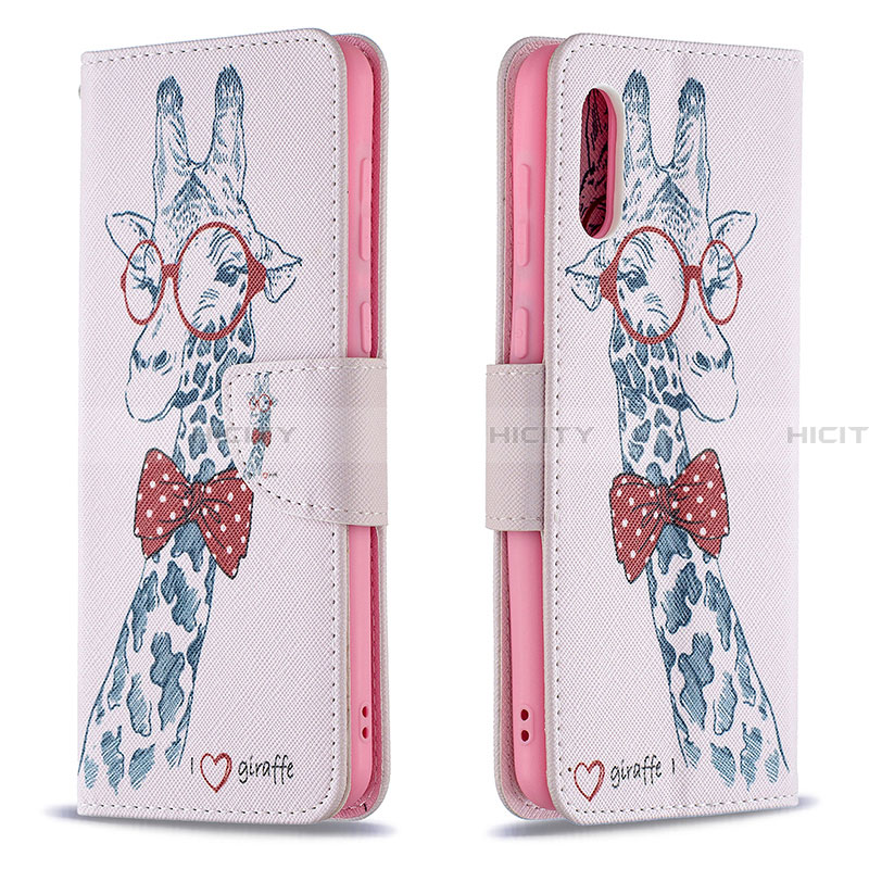 Coque Portefeuille Motif Fantaisie Livre Cuir Etui Clapet B01F pour Samsung Galaxy A02 Plus