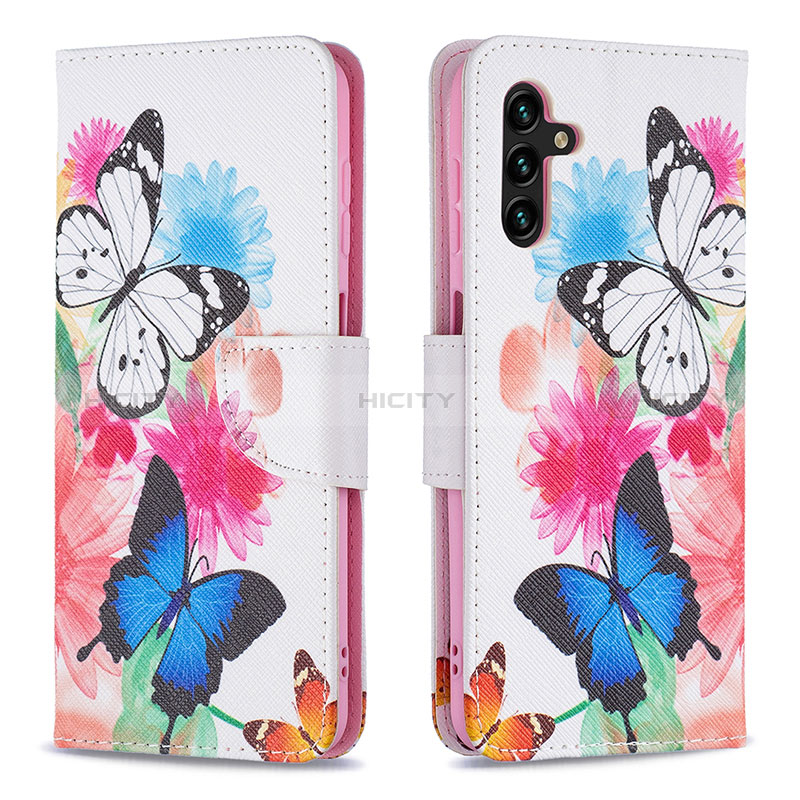 Coque Portefeuille Motif Fantaisie Livre Cuir Etui Clapet B01F pour Samsung Galaxy A04s Plus