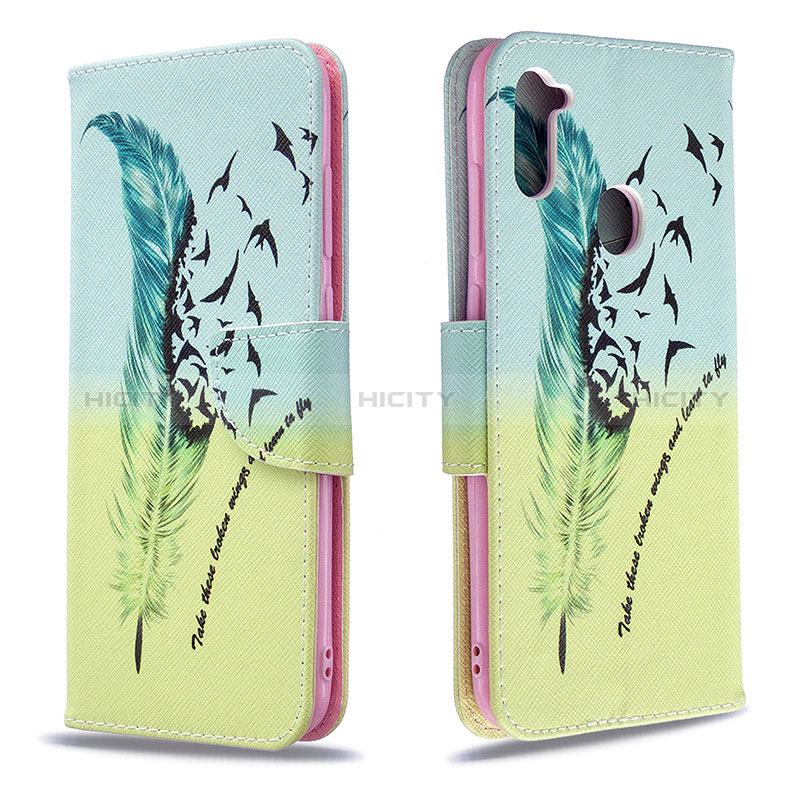 Coque Portefeuille Motif Fantaisie Livre Cuir Etui Clapet B01F pour Samsung Galaxy A11 Plus