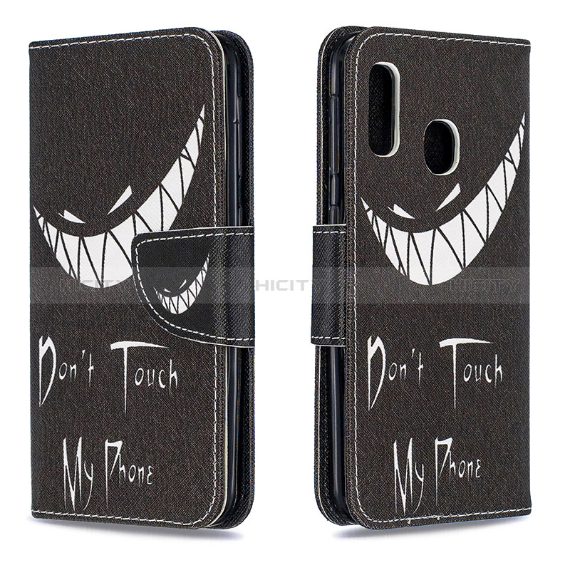 Coque Portefeuille Motif Fantaisie Livre Cuir Etui Clapet B01F pour Samsung Galaxy A20e Plus