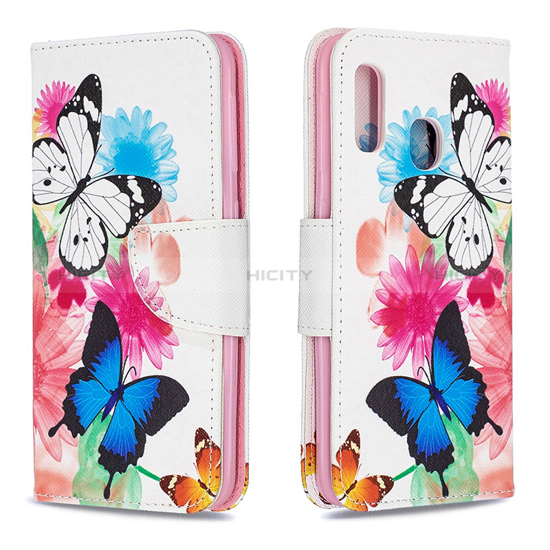 Coque Portefeuille Motif Fantaisie Livre Cuir Etui Clapet B01F pour Samsung Galaxy A20e Plus