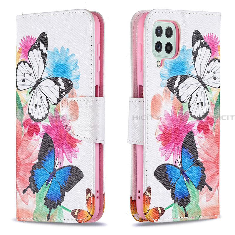 Coque Portefeuille Motif Fantaisie Livre Cuir Etui Clapet B01F pour Samsung Galaxy A22 4G Colorful Plus