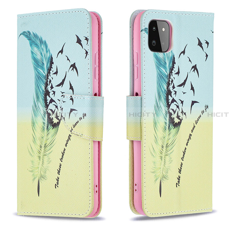 Coque Portefeuille Motif Fantaisie Livre Cuir Etui Clapet B01F pour Samsung Galaxy A22 5G Plus