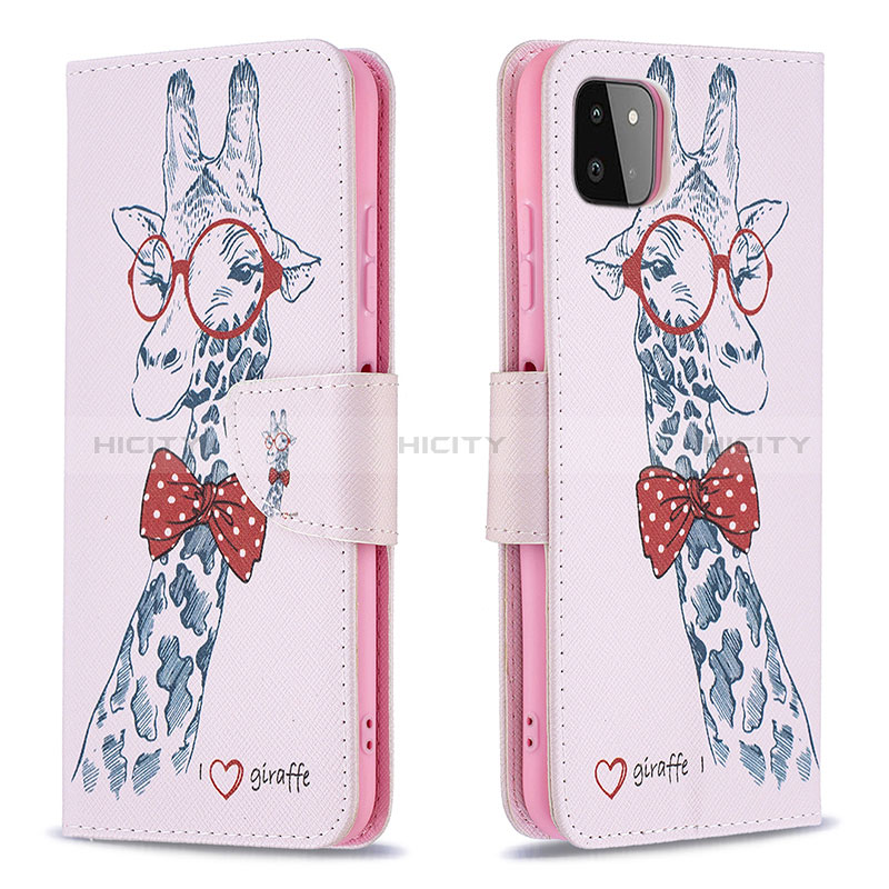 Coque Portefeuille Motif Fantaisie Livre Cuir Etui Clapet B01F pour Samsung Galaxy A22s 5G Plus