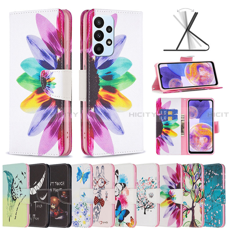 Coque Portefeuille Motif Fantaisie Livre Cuir Etui Clapet B01F pour Samsung Galaxy A23 4G Plus