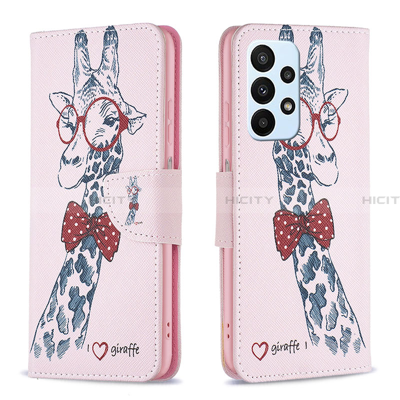 Coque Portefeuille Motif Fantaisie Livre Cuir Etui Clapet B01F pour Samsung Galaxy A23 4G Plus