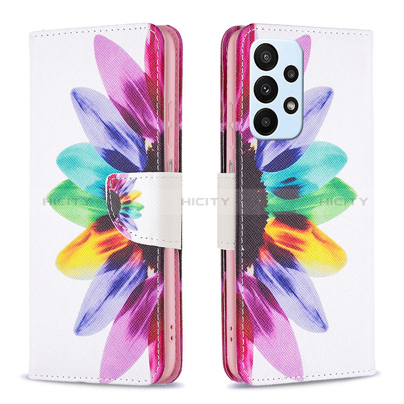 Coque Portefeuille Motif Fantaisie Livre Cuir Etui Clapet B01F pour Samsung Galaxy A23 5G Mixte Plus