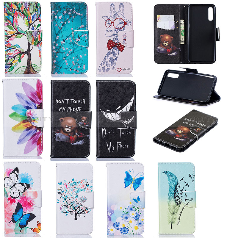 Coque Portefeuille Motif Fantaisie Livre Cuir Etui Clapet B01F pour Samsung Galaxy A30S Plus