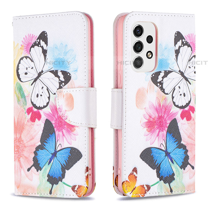 Coque Portefeuille Motif Fantaisie Livre Cuir Etui Clapet B01F pour Samsung Galaxy A53 5G Colorful Plus