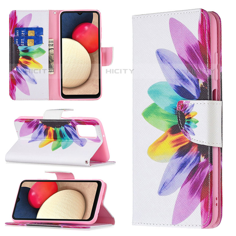 Coque Portefeuille Motif Fantaisie Livre Cuir Etui Clapet B01F pour Samsung Galaxy M02s Plus