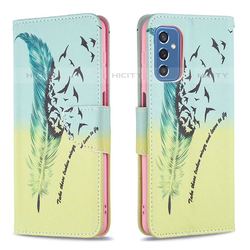 Coque Portefeuille Motif Fantaisie Livre Cuir Etui Clapet B01F pour Samsung Galaxy M52 5G Plus