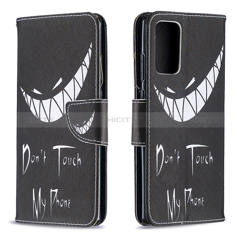 Coque Portefeuille Motif Fantaisie Livre Cuir Etui Clapet B01F pour Samsung Galaxy Note 20 5G Noir Plus