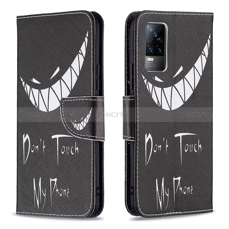 Coque Portefeuille Motif Fantaisie Livre Cuir Etui Clapet B01F pour Vivo V21e 4G Plus