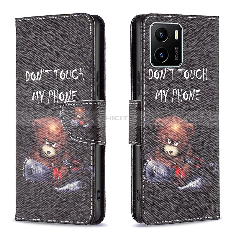 Coque Portefeuille Motif Fantaisie Livre Cuir Etui Clapet B01F pour Vivo Y10 t1 Plus