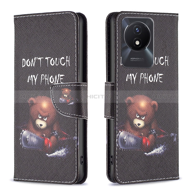 Coque Portefeuille Motif Fantaisie Livre Cuir Etui Clapet B01F pour Vivo Y11 (2023) Plus