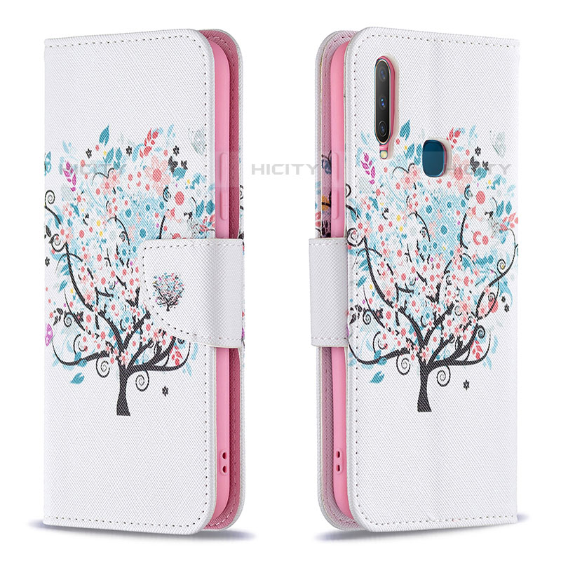 Coque Portefeuille Motif Fantaisie Livre Cuir Etui Clapet B01F pour Vivo Y11 Plus