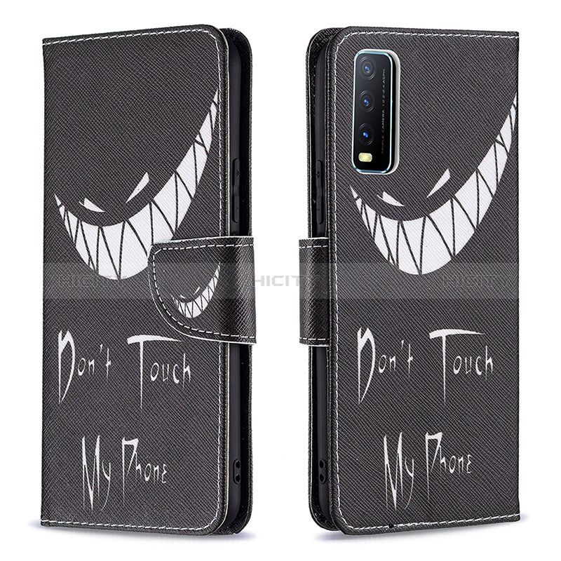 Coque Portefeuille Motif Fantaisie Livre Cuir Etui Clapet B01F pour Vivo Y12A Plus