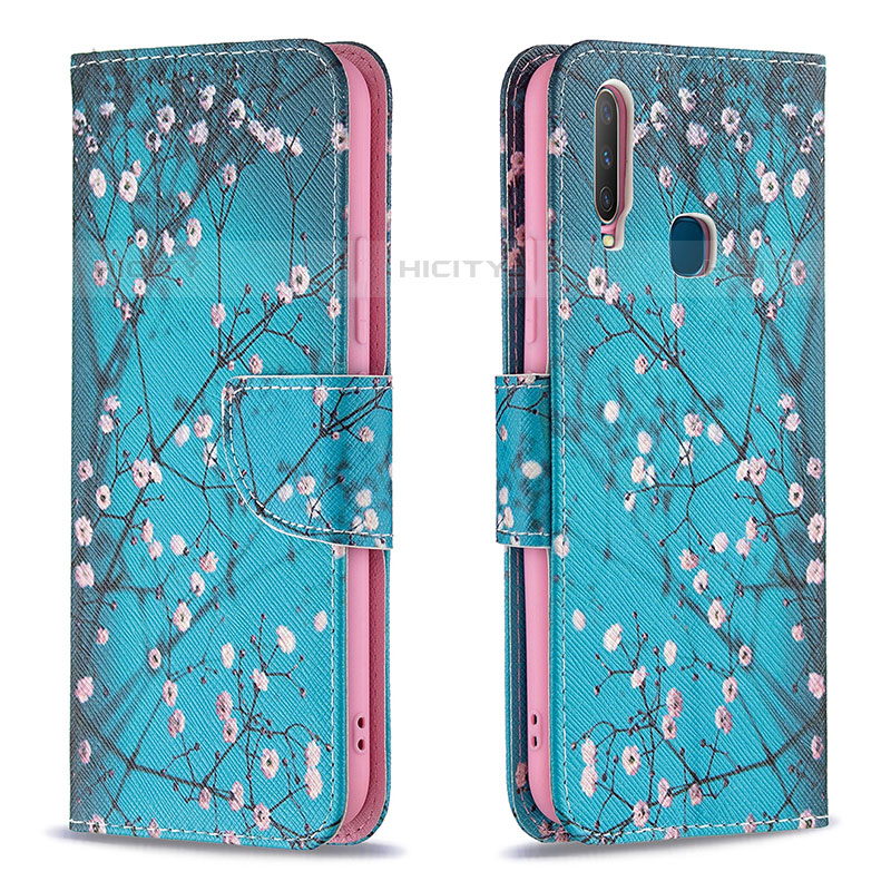 Coque Portefeuille Motif Fantaisie Livre Cuir Etui Clapet B01F pour Vivo Y15 Plus