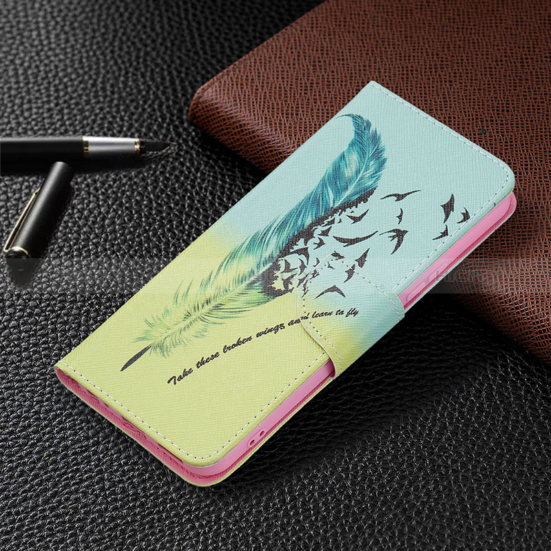 Coque Portefeuille Motif Fantaisie Livre Cuir Etui Clapet B01F pour Vivo Y21a Plus