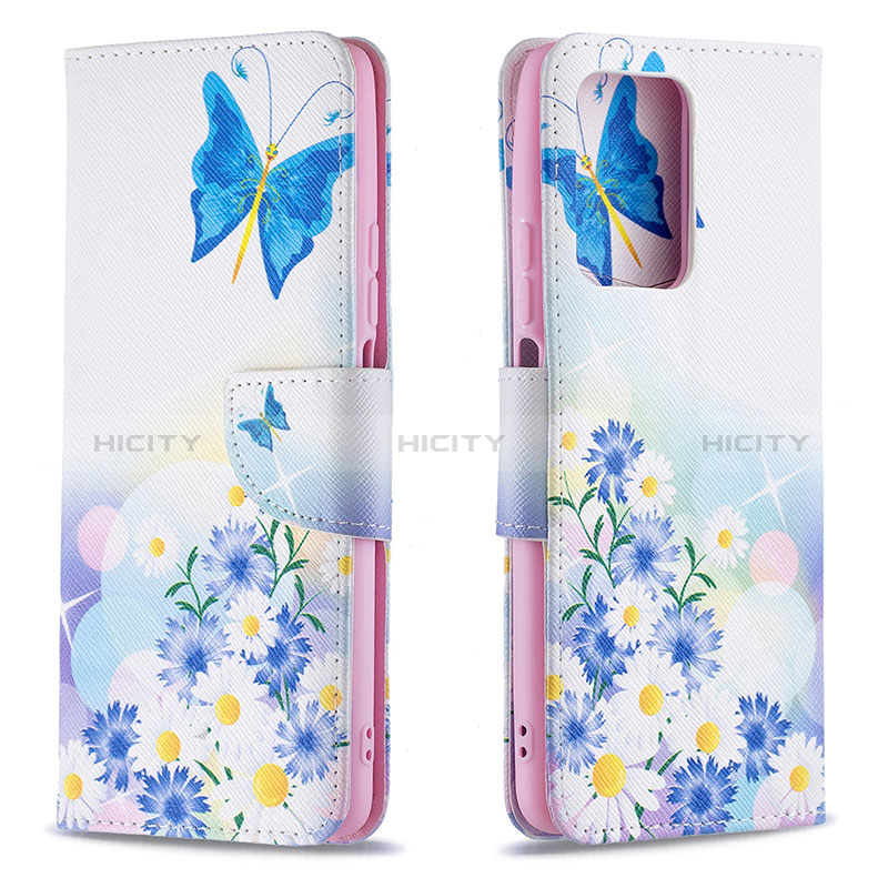 Coque Portefeuille Motif Fantaisie Livre Cuir Etui Clapet B01F pour Xiaomi Mi 11T Pro 5G Bleu Plus