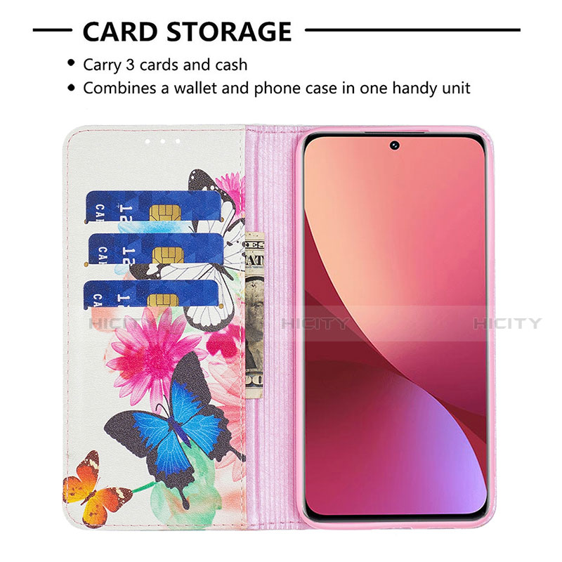 Coque Portefeuille Motif Fantaisie Livre Cuir Etui Clapet B01F pour Xiaomi Mi 12 5G Plus