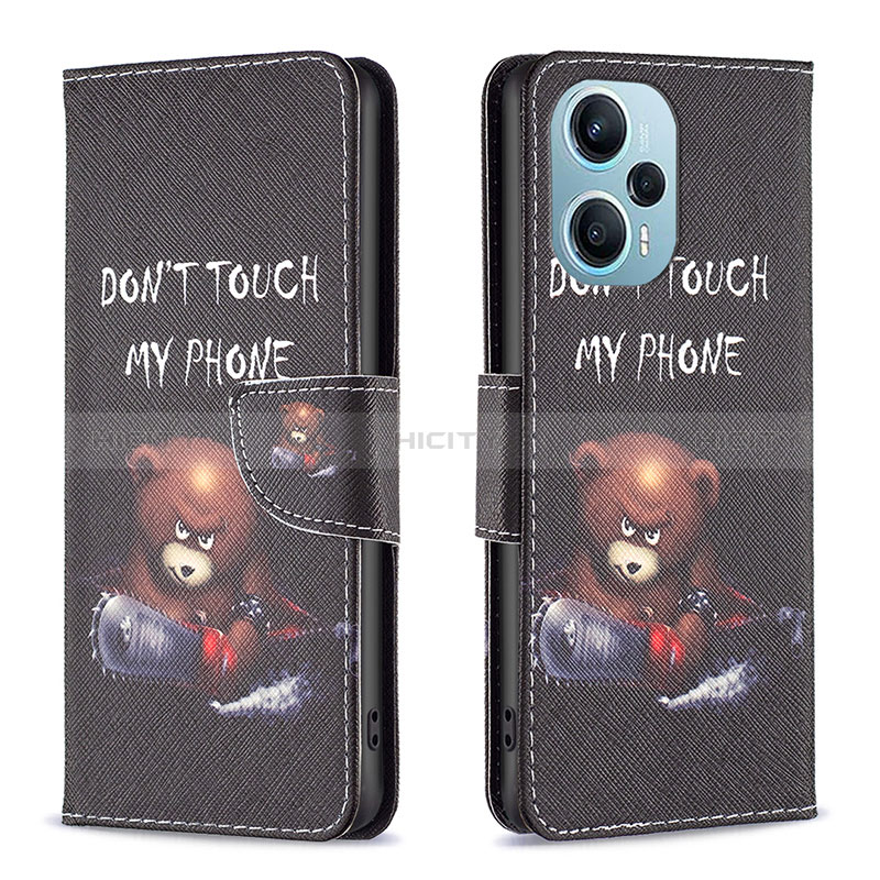 Coque Portefeuille Motif Fantaisie Livre Cuir Etui Clapet B01F pour Xiaomi Poco F5 5G Plus