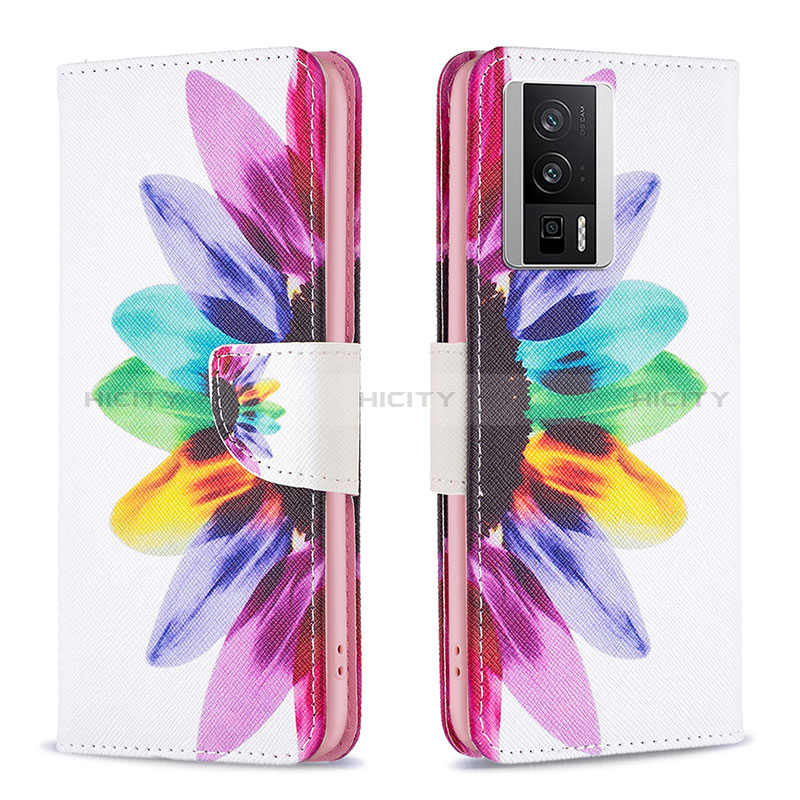 Coque Portefeuille Motif Fantaisie Livre Cuir Etui Clapet B01F pour Xiaomi Poco F5 Pro 5G Mixte Plus