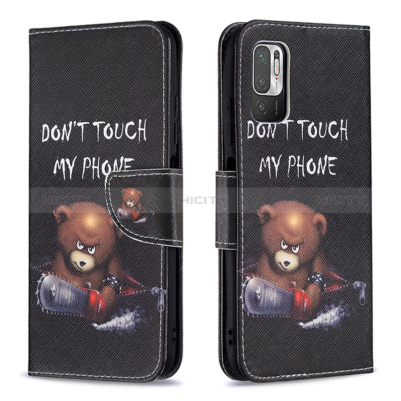 Coque Portefeuille Motif Fantaisie Livre Cuir Etui Clapet B01F pour Xiaomi POCO M3 Pro 5G Plus