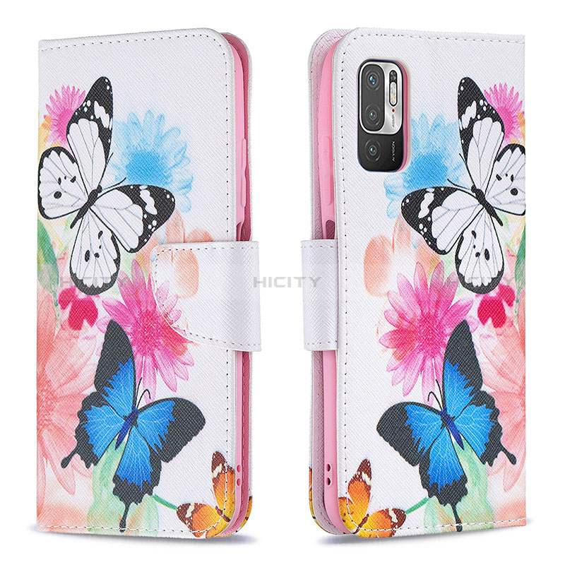 Coque Portefeuille Motif Fantaisie Livre Cuir Etui Clapet B01F pour Xiaomi POCO M3 Pro 5G Plus