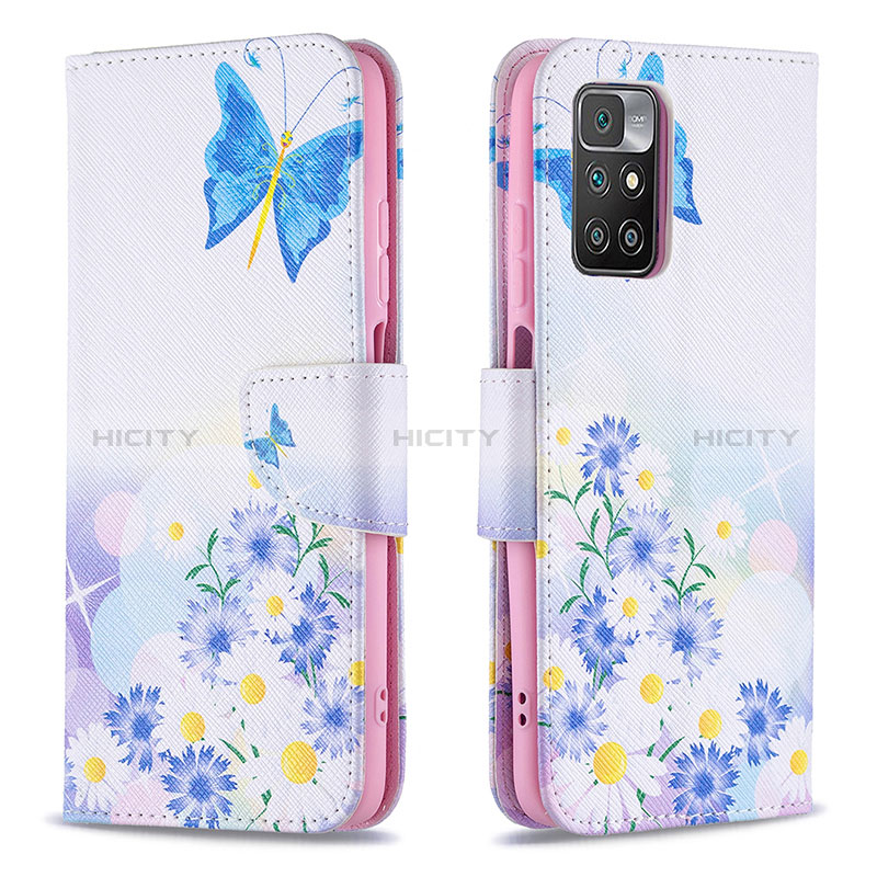 Coque Portefeuille Motif Fantaisie Livre Cuir Etui Clapet B01F pour Xiaomi Redmi 10 4G Plus