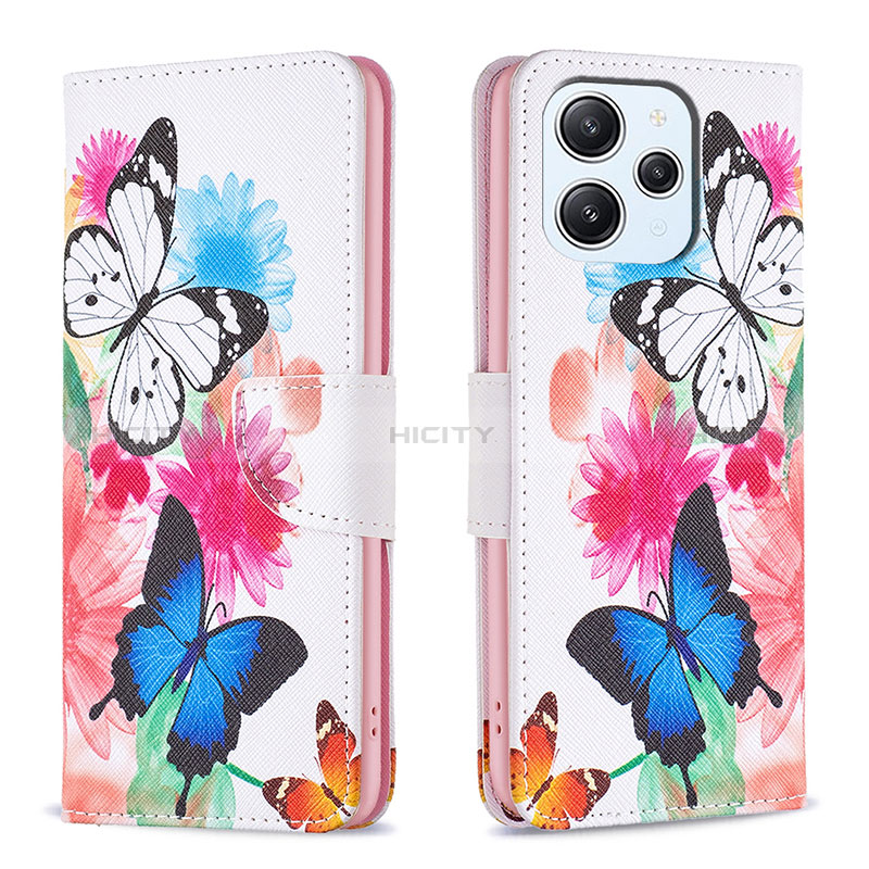 Coque Portefeuille Motif Fantaisie Livre Cuir Etui Clapet B01F pour Xiaomi Redmi 12 4G Plus