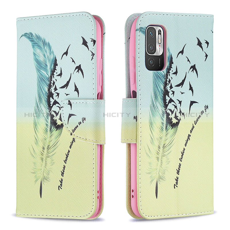 Coque Portefeuille Motif Fantaisie Livre Cuir Etui Clapet B01F pour Xiaomi Redmi Note 10T 5G Plus