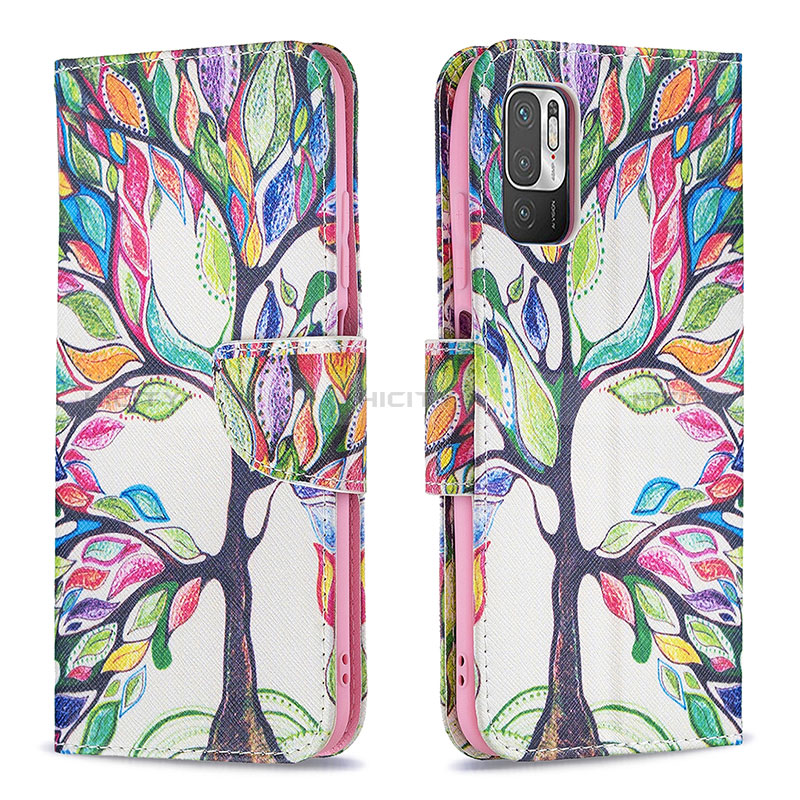 Coque Portefeuille Motif Fantaisie Livre Cuir Etui Clapet B01F pour Xiaomi Redmi Note 10T 5G Plus