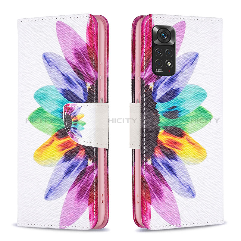 Coque Portefeuille Motif Fantaisie Livre Cuir Etui Clapet B01F pour Xiaomi Redmi Note 11 4G (2022) Mixte Plus