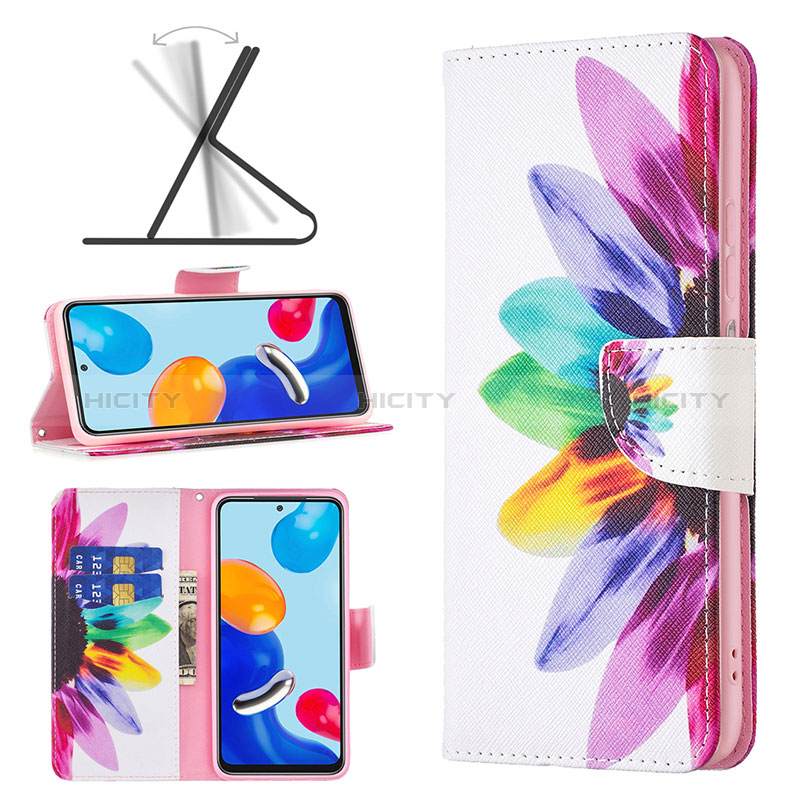 Coque Portefeuille Motif Fantaisie Livre Cuir Etui Clapet B01F pour Xiaomi Redmi Note 11 4G (2022) Plus