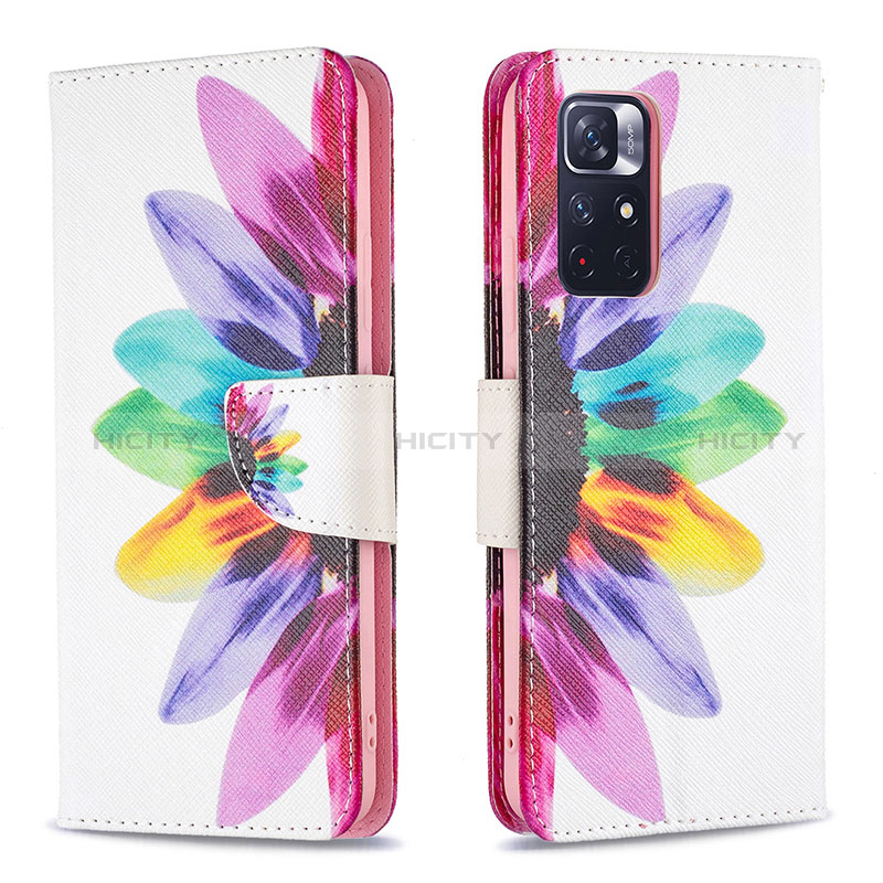 Coque Portefeuille Motif Fantaisie Livre Cuir Etui Clapet B01F pour Xiaomi Redmi Note 11 5G Mixte Plus