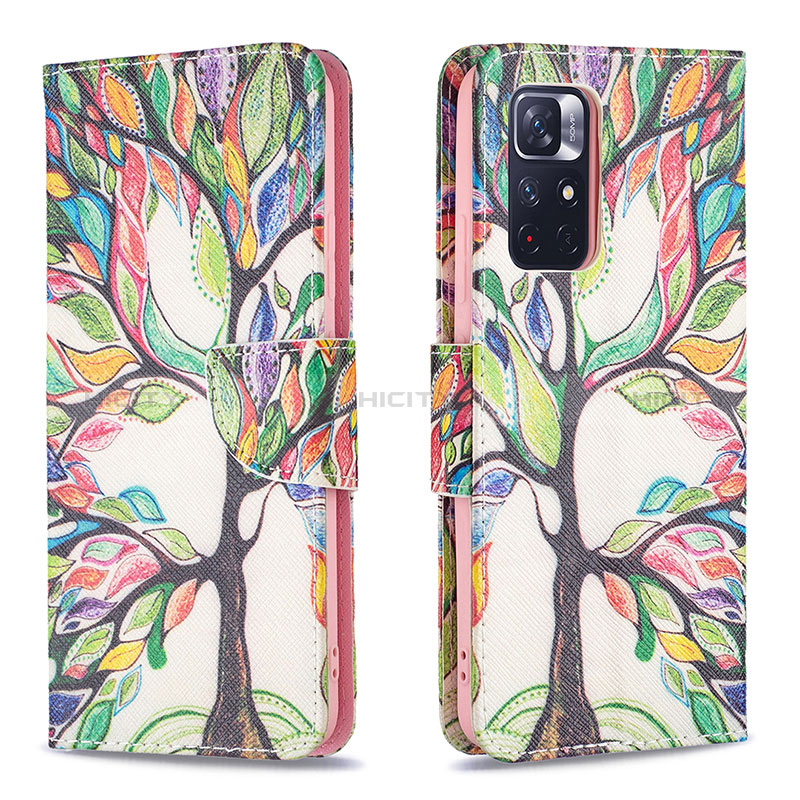 Coque Portefeuille Motif Fantaisie Livre Cuir Etui Clapet B01F pour Xiaomi Redmi Note 11 5G Plus