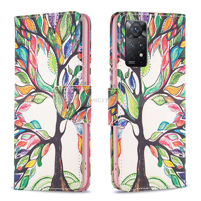 Coque Portefeuille Motif Fantaisie Livre Cuir Etui Clapet B01F pour Xiaomi Redmi Note 11 Pro 4G Plus