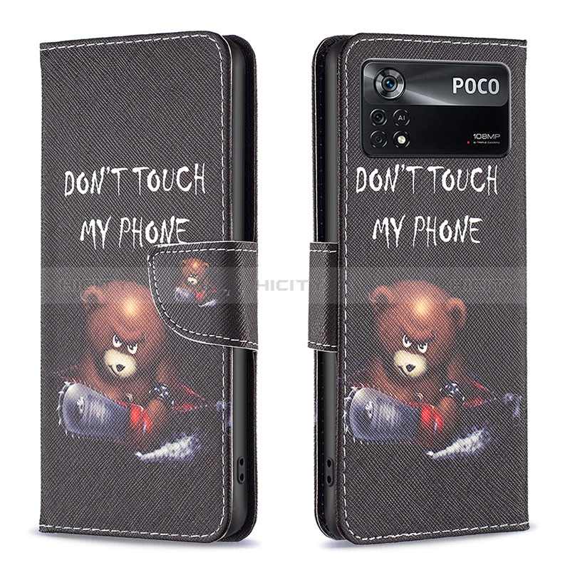 Coque Portefeuille Motif Fantaisie Livre Cuir Etui Clapet B01F pour Xiaomi Redmi Note 11E Pro 5G Plus