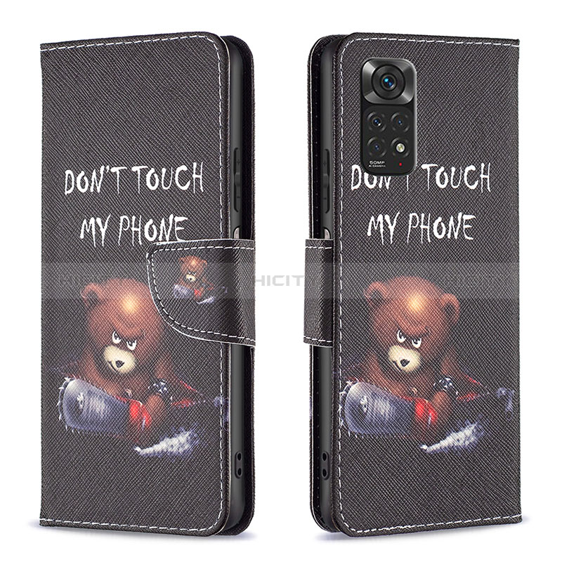 Coque Portefeuille Motif Fantaisie Livre Cuir Etui Clapet B01F pour Xiaomi Redmi Note 11S 4G Plus