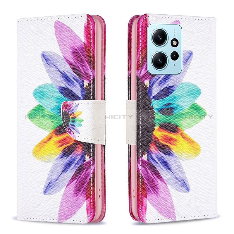 Coque Portefeuille Motif Fantaisie Livre Cuir Etui Clapet B01F pour Xiaomi Redmi Note 12 4G Mixte Plus