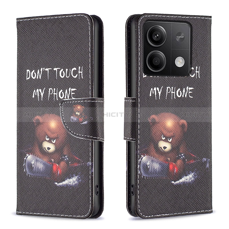 Coque Portefeuille Motif Fantaisie Livre Cuir Etui Clapet B01F pour Xiaomi Redmi Note 13 5G Plus